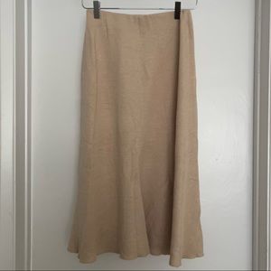 ZARA TAN MIDI SKIRT